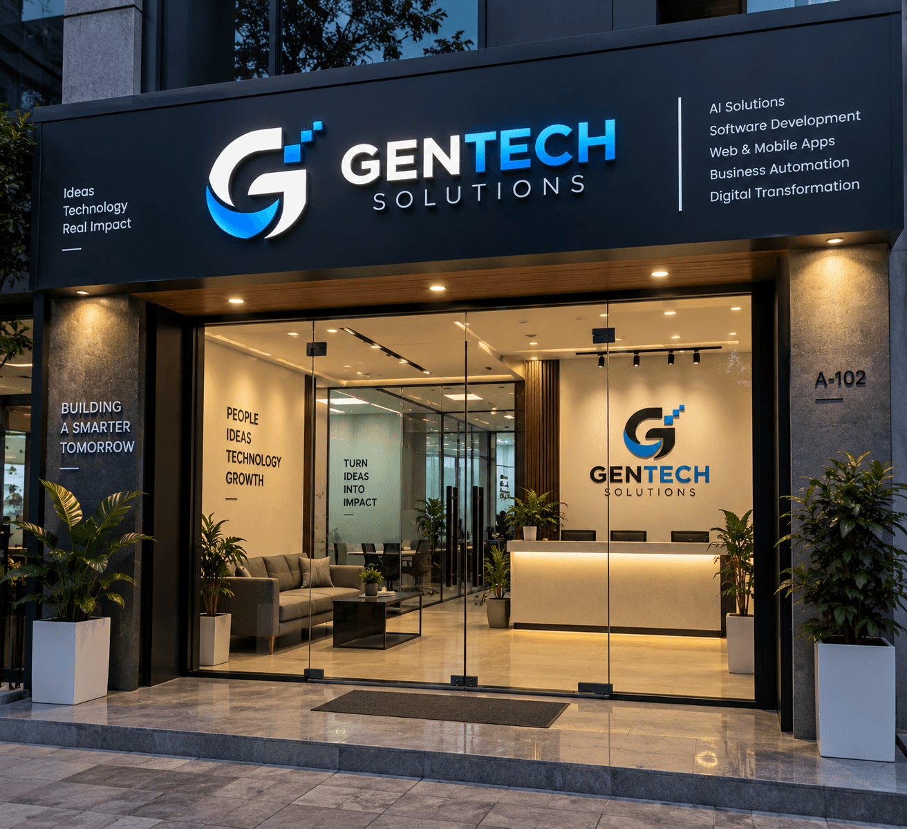 Gentech Solutions office storefront